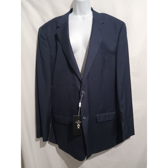 NWT The Groomsman Suit Size 48 L Navy Notch Color Single-breasted Blazer - Picture 1 of 14